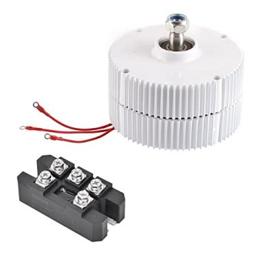 Imagem de Gerador de ímã permanente de turbina eólica 24V 400W Alternador síncrono trifásico NE400 Economia de energia de alta eficiência durável para uso industrial (Motor + retificador)