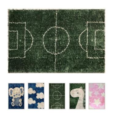 Imagem de 1 Tapete Quarto Infantil Peludo Beira Cama 100x150 Oa Jk Vr - IDEALIZA