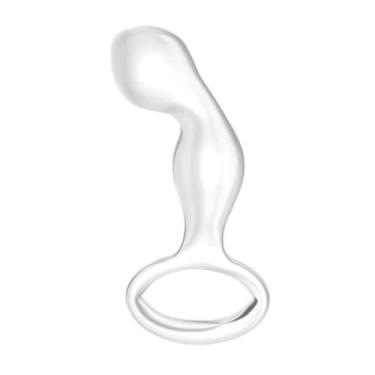 Imagem de Estimulador De Próstata Em Vidro Com Alça Anatômica 11,9 Cm Para Sensações Intensas Plug Anal PL126