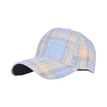 Imagem de Boné De Beisebol Xadrez Masculino E Feminino Para Primavera, Verão E I