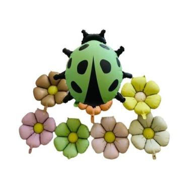 Imagem de Balão De Alumínio Em Forma De Joaninha Fosca Para Festa De Aniversário