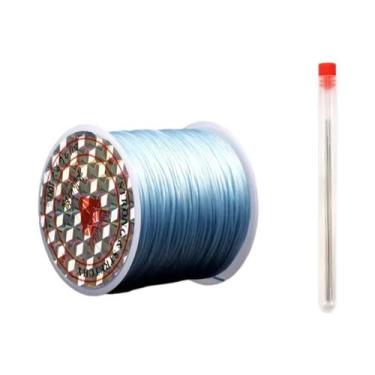 Imagem de Cordão Elástico De 0,7mm 40M Para Fazer Joias, Pulseiras De Miçangas, 