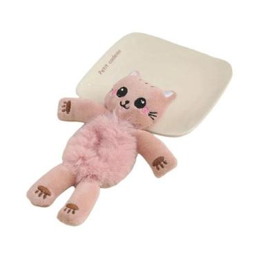 Imagem de Elástico De Cabelo De Pelúcia Sapo Verde, Fofo E Divertido, Para Coque