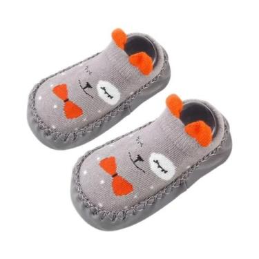 Imagem de Meias Para Bebês Recém-nascidos Com Sola De Borracha, Sapatos Infantis