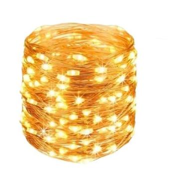 Imagem de Luzes De Cordão LED USB À Prova d'Água Com Fio De Cobre Prateado Para 