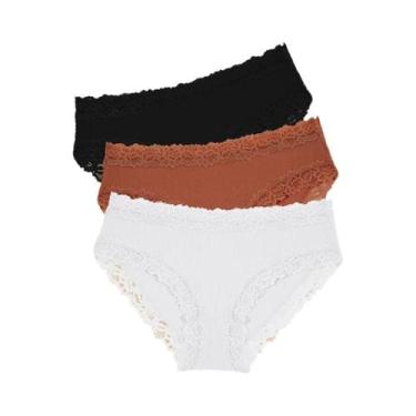 Imagem de Conjunto De Calcinhas De Renda Sexy Para Mulheres, Floral, Baixa Cintu