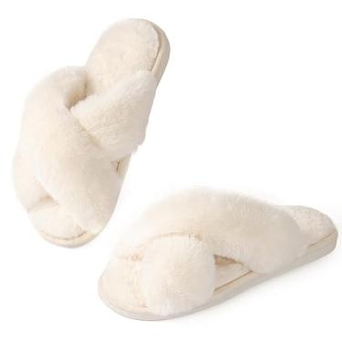 Imagem de Ankis Pantufas femininas, Branco, 7-8