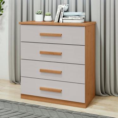 Imagem de Cômoda para Quarto 4 Gavetas Baião - Móveis Lopas