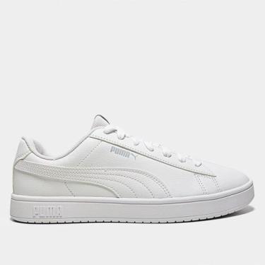 Imagem de Tênis Juvenil Puma Rickie Classic, Branco, Cinza, 35