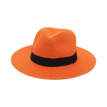 Imagem de Chapéu De Palha Panamá Com Fita Preta Para Homens E Mulheres, Estilo C