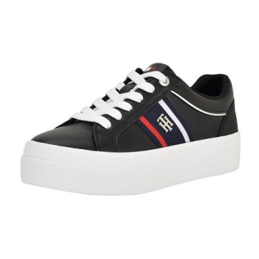 Imagem de Tommy Hilfiger Tênis feminino Badria, Preto Multi 001, 34