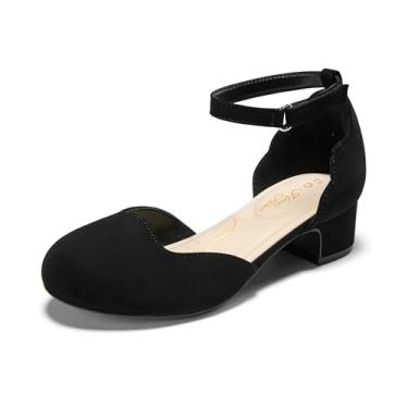 Imagem de PATPAT Sapatos sociais femininos de princesa com glitter Mary Jane salto baixo festa casamento formatura meninas calçado Cloudtech amortecimento triplo ultra confortável macio para crianças pequenas