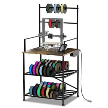 Imagem de Armazenamento de suprimentos para impressora 3D, organizador de suprimentos de impressora 3D, suporte de impressora 3D e mesa para casa, escritório. Oficina