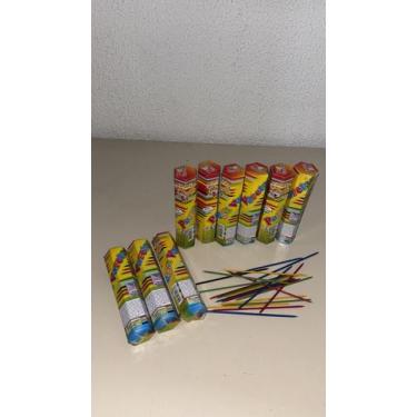 Imagem de kit 100 Jogos de Pega Vareta Infantil Prenda Lembrancinha Festa Brinde