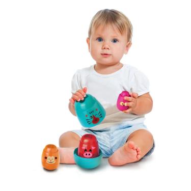 Imagem de Brinquedo Educativo Matrioska Bichitos de Encaixar - Elka