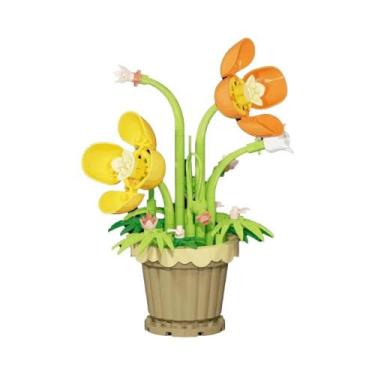 Imagem de Blocos De Montar De Flores Eternas DIY Românticas, Decoração De Casa E