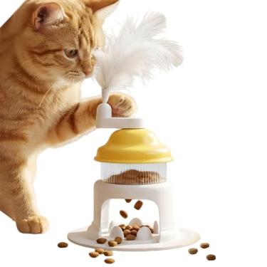 Imagem de Brinquedo de petisco para cães – alimentador lento interativo | Quebra-cabeça em forma de barbeador de gelo para cães com varinha provocadora – para filhotes, gatinhos, animais de estimação