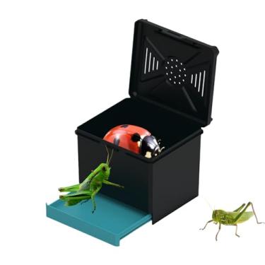 Imagem de Tanque pequeno para répteis, caixa de observação de aranha, habitat ventilado para grilos, besouros, baratas, aranhas, escorpiões, formigas, louvas, ambientes internos, casa, sala de aula, zoológico