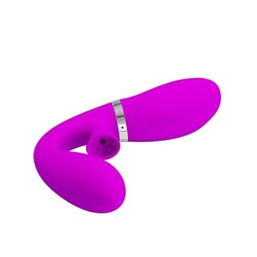 Imagem de Vibrador Estimulador Ponto G e Clitóris com Função Sucção - 10 Modos de Vibração - Silicone Aveludado Recarregável USB - Resistente à Água - Massageador Íntimo Feminino