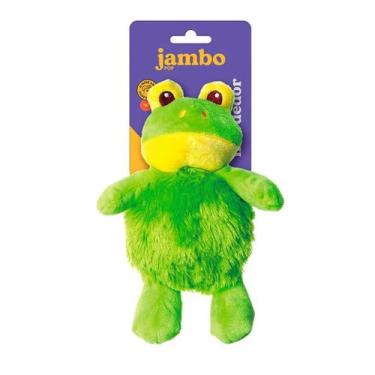 Imagem de Brinquedo Jambo Mordedor Pelúcia Pop Fofa Sapo para Cães
