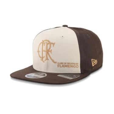 Imagem de BONE NEW ERA 9FIFTY ORIGINAL FIT FLAMENGO FUTEBOL ABA RETA BEGE-Masculino