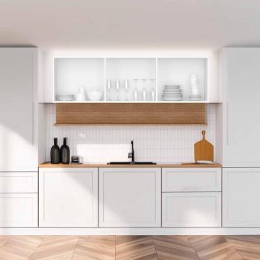 Imagem de Armário Aéreo Cozinha 3 Portas 150 cm Line Kits Paraná