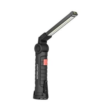 Imagem de Lanterna LED COB Portátil Recarregável Com USB, Lâmpada Magnética Susp