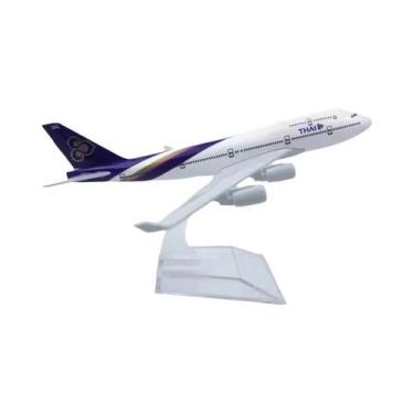 Imagem de Modelo De Avião Em Metal Fundido De 16CM, Brinquedo Colecionável 737 7