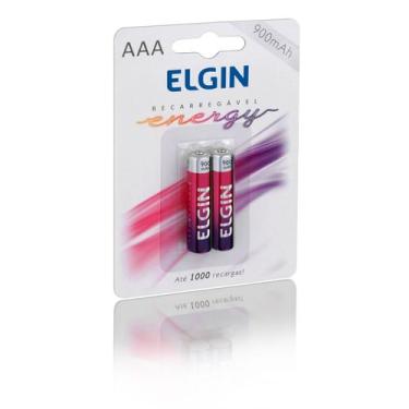 Imagem de Pilhas Recarregável AAA palito Energy 900 Mah Elgin 4 Unid., 4