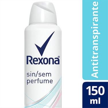 Imagem de Desodorante Antitranspirante Rexona Sem Perfume Feminino Aerosol 150ml-Feminino