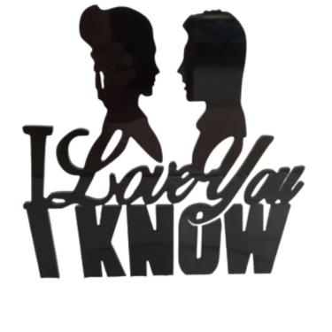 Imagem de Topo De Bolo Acrílico Preto Casamento Noivos Decoração Casal