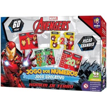 Imagem de Quebra Cabeça Números Homem De Ferro Iron Man Vingadores - Marvel, Col