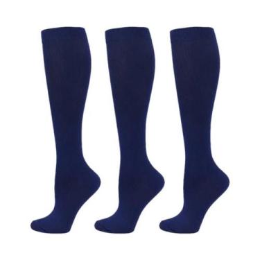 Imagem de Meias De Compressão Para Mulheres E Homens, 3 Pares, Até O Joelho, 30M