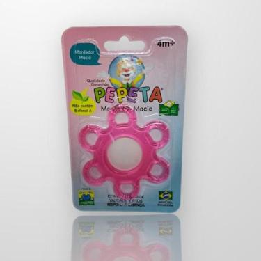 Imagem de Mordedor Macio Massageador de Gengiva Infantil 1022 - Pepeta, Rosa