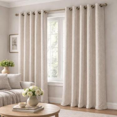 Imagem de Cortina 4.20 X 2.80 Tecido Vogue Luxor Bastão Sala Quarto - BELLA JANE