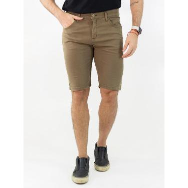 Imagem de Bermuda Masculina Skinny Sarja Tons Neutros Elastano Anticorpus-Masculino