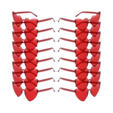 Imagem de Óculos De Sol Femininos Modernos Sem Aro Em Formato De Coração, 16-20 