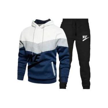 Imagem de Conjunto De Moletom Com Capuz E Calças Para Homens, Casual, Fitness, J