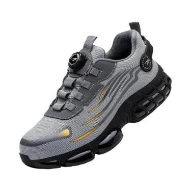 Imagem de Botas De Segurança Masculinas Com Botão Rotativo, Antiesmagamento, Ant