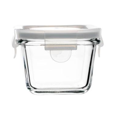 Imagem de Pote Hermético com Tampa Quadrado 150ml Vidro - Lyor