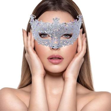 Imagem de Máscara Cobertura Olhos Elegância Festa Show Baile Gala Eventos Femini