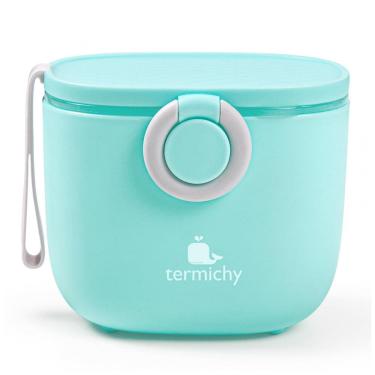 Imagem de Dispenser Fórmula Bebê Termichy Azul Portátil com Alça e Colher 250g 500ml