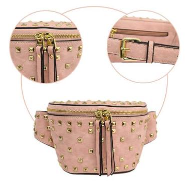 Imagem de Pochete Feminina Bolsa Cintura Ombro Transversal Casual Trabalho dia a
