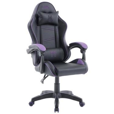 Imagem de Cadeira Gamer Ninja Yako, Reclinável, Preta e Roxa, GN-CH-YKR0DBPL