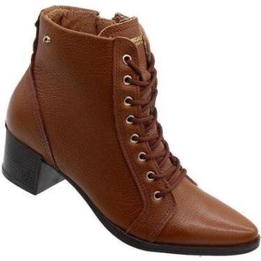 Imagem de Bota Bico Fino Pegada Filadélfia Cano Médio Salto Grosso Feminina-Feminino