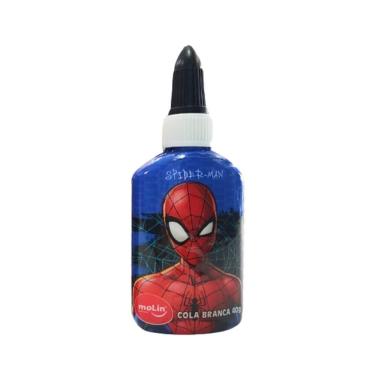 Imagem de Cola Branca Molin do Brasil Homem-aranha Estampa 1 Rápida Secagem Forte Aderência Escolar Artística 40G