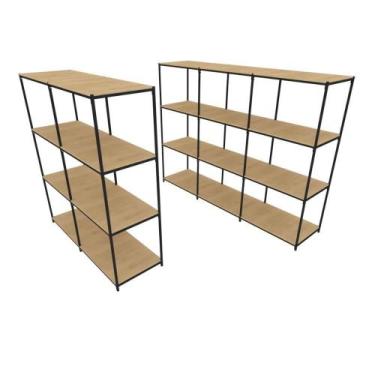 Imagem de Praleira De Aço Reforçada Mini Porta Pallet 200x60x90 Estante Estoque 