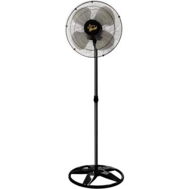 Imagem de Ventilador De Coluna 50cm Oscilante GOLD Preto Grade de Aço Preta 200W