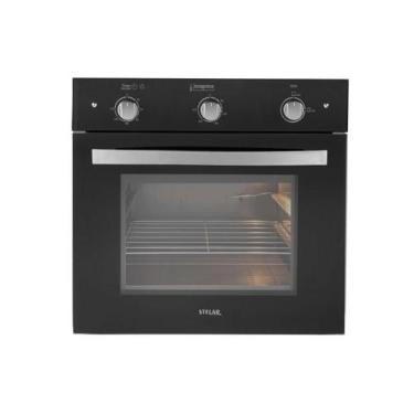 Imagem de Forno Elétrico de Embutir Stelar 46l Ágata Preto, 110V