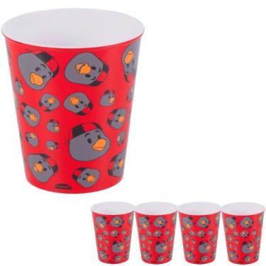 Imagem de Kit 5 Copo Flamengo Base P/ Ovo Páscoa Caseiro Plasutil